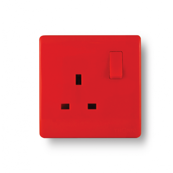 TR 5113-RD 13Amp Switch Socket Red
